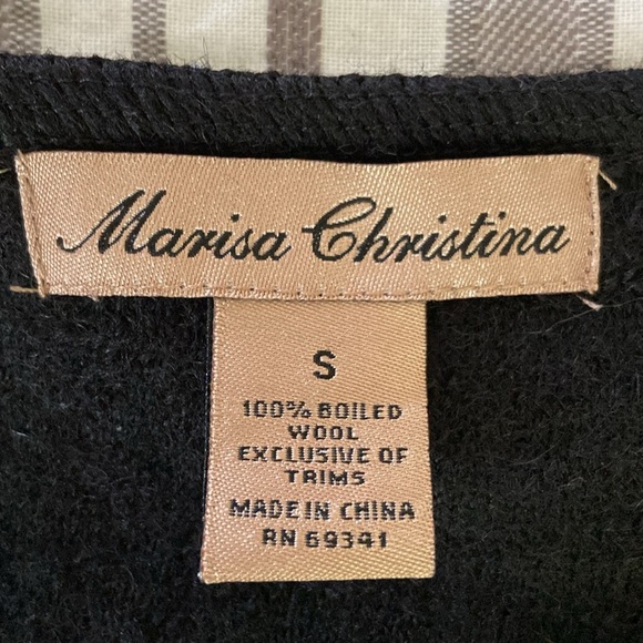 Marisa Christina Boiled Wool Sweater Jacket - Picture 4 of 4